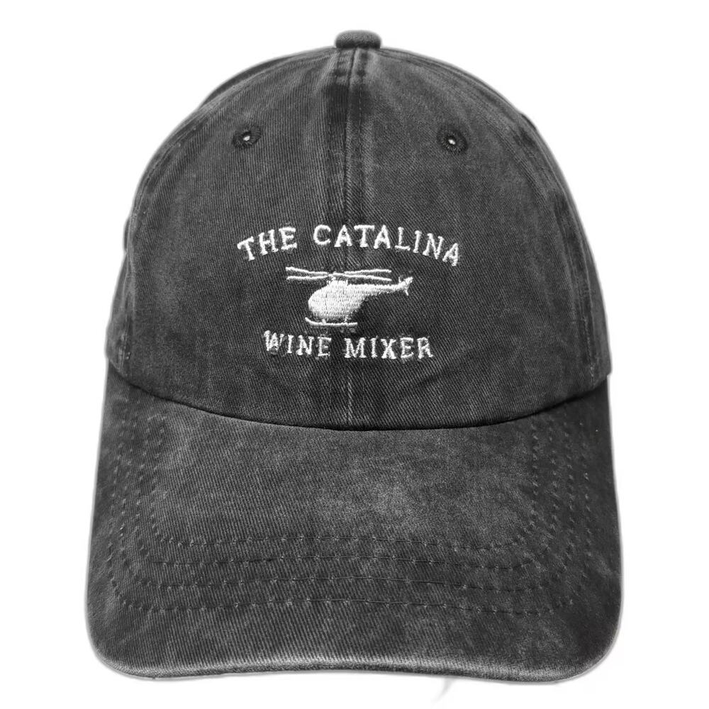 Dad Brand Catalina Wine Mixer Gray Baseball Cap Hat One Size Step Brothers